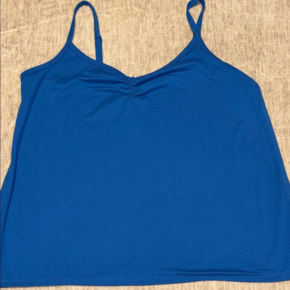 Torrid sz 3 3X 22/24 Vibrant Blue Camisole Tank Top adjustable straps